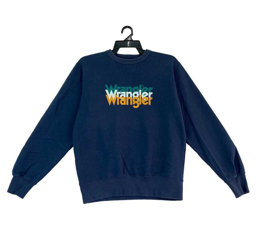 Vintage × Wrangler Vtg 90s rare Wrangler blur log… - image 1