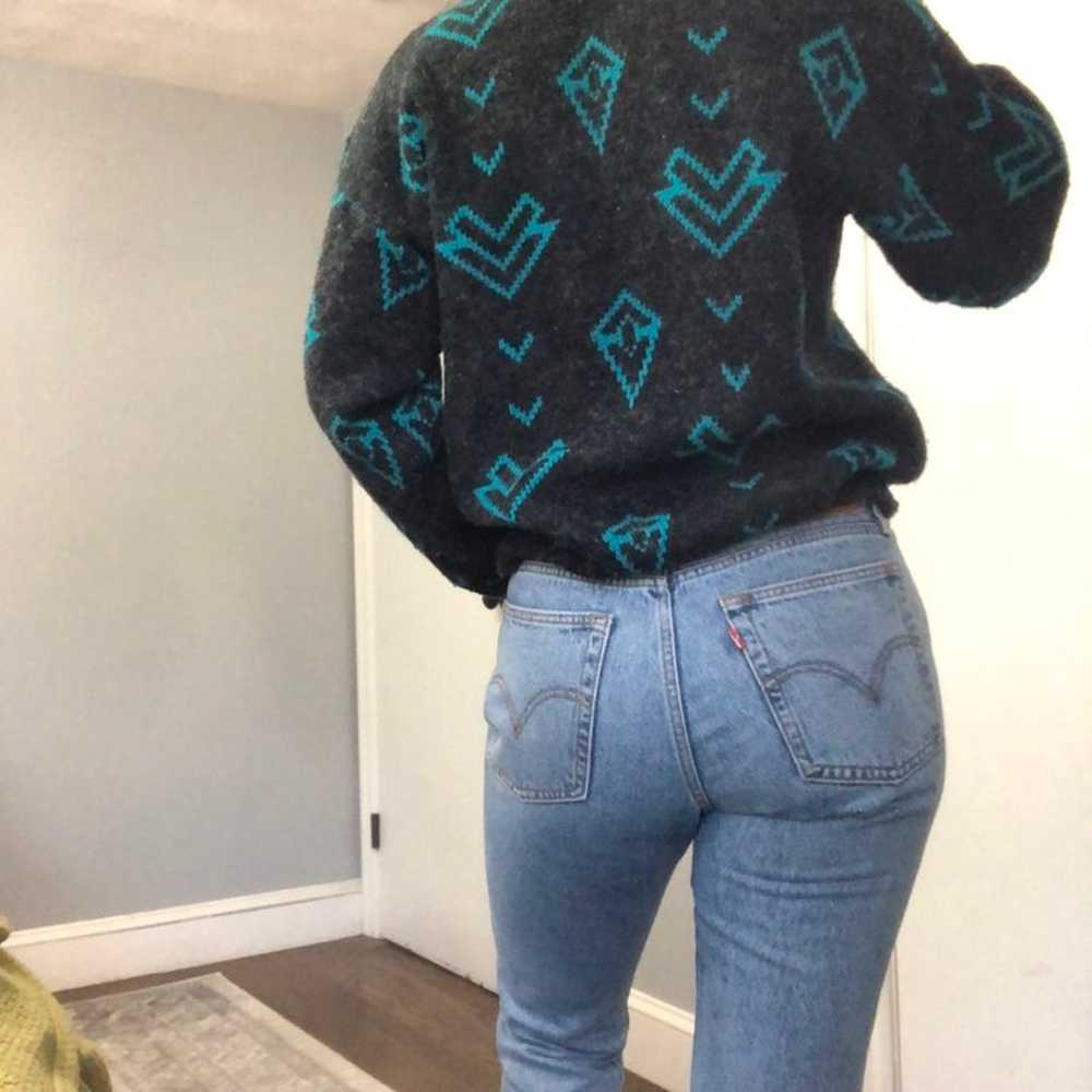 80s 90s vintage grandpa sweater - image 2