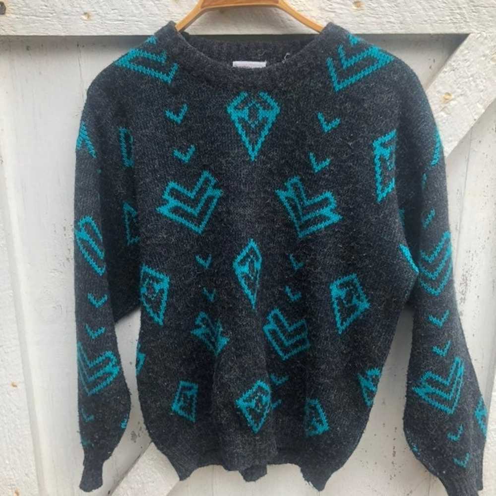 80s 90s vintage grandpa sweater - image 3