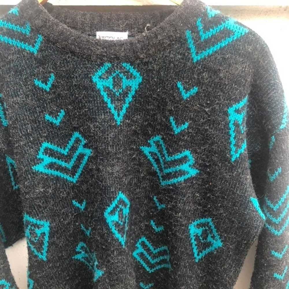 80s 90s vintage grandpa sweater - image 4