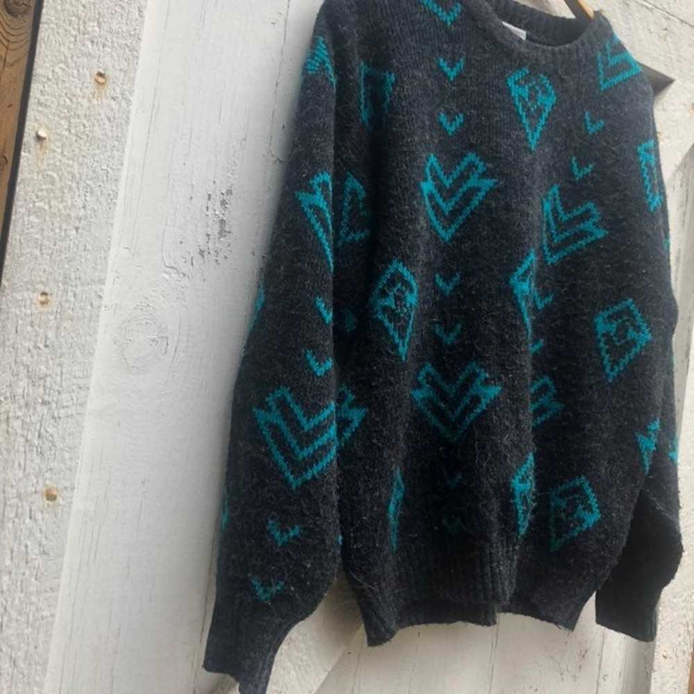 80s 90s vintage grandpa sweater - image 8