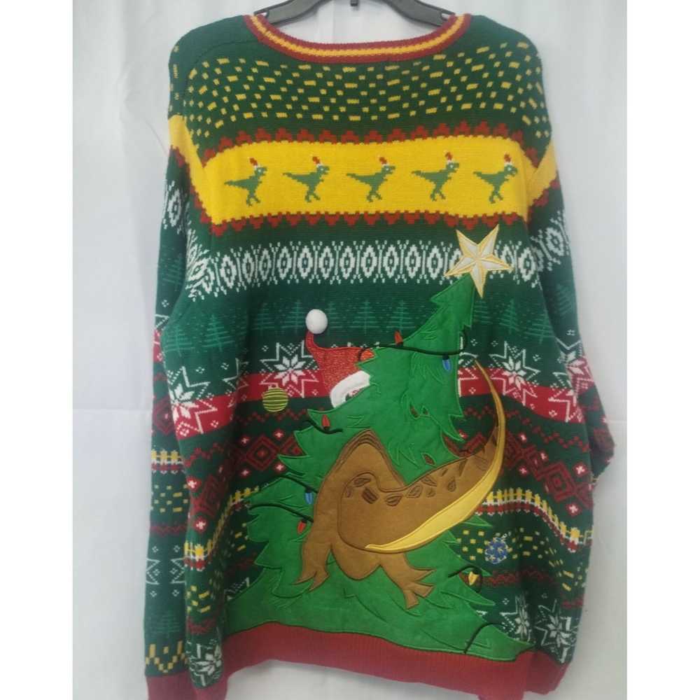 Other HolidayTime Men's Green Ugly Christmas Swea… - image 2