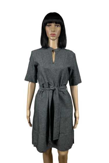 Designer Ivo Nikkolo Cotton-Linen Dress Belted si… - image 1