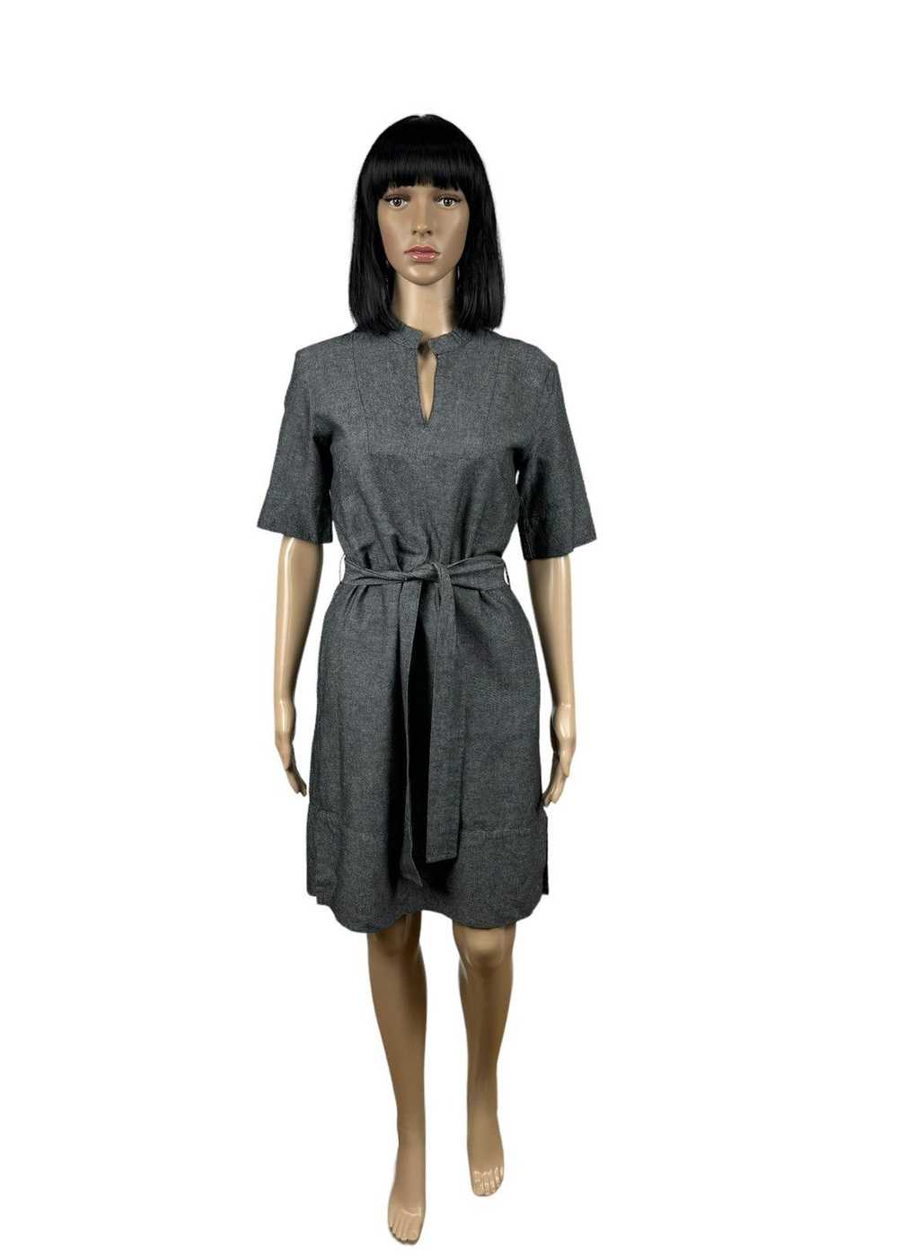 Designer Ivo Nikkolo Cotton-Linen Dress Belted si… - image 2