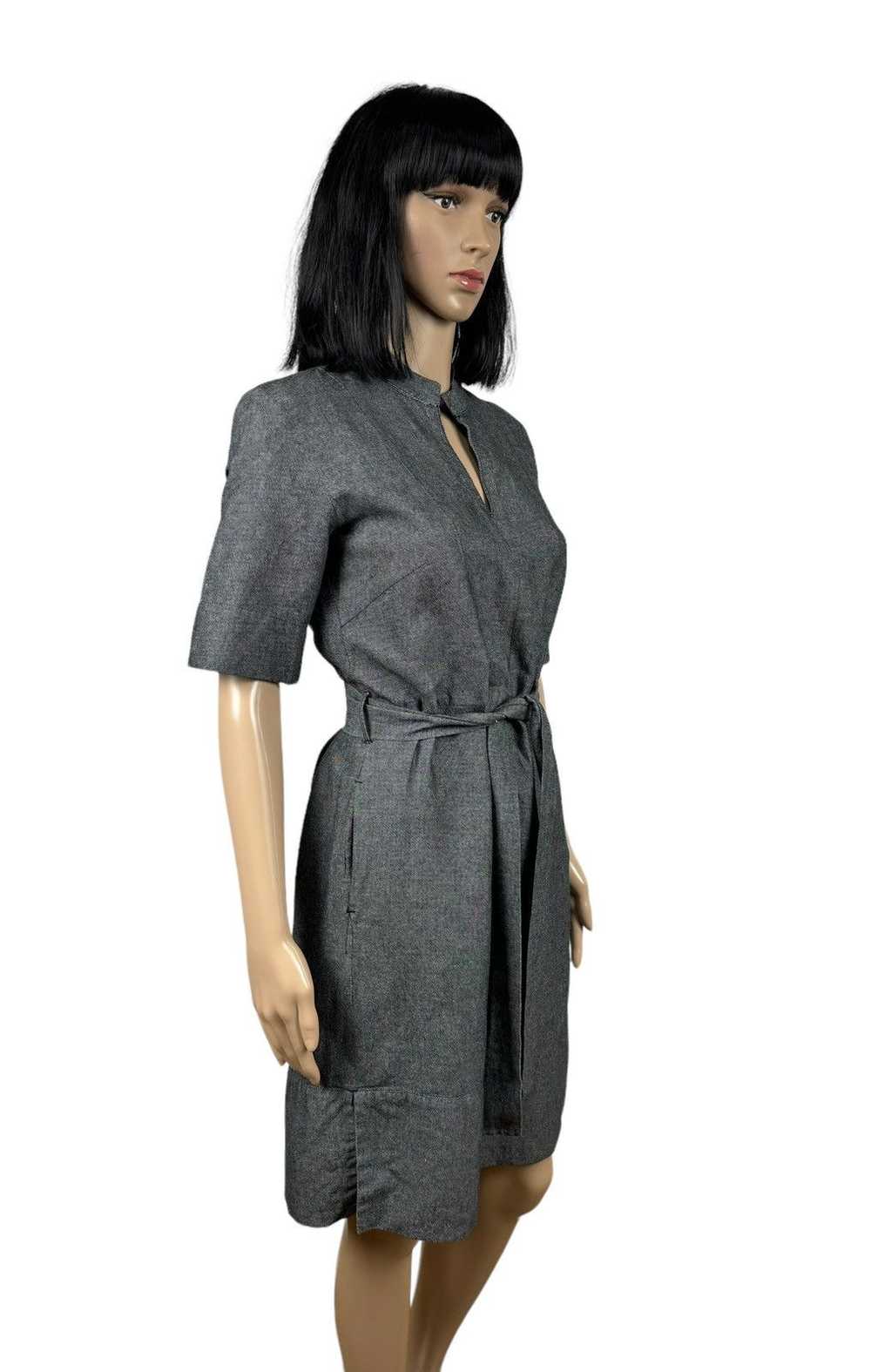 Designer Ivo Nikkolo Cotton-Linen Dress Belted si… - image 3