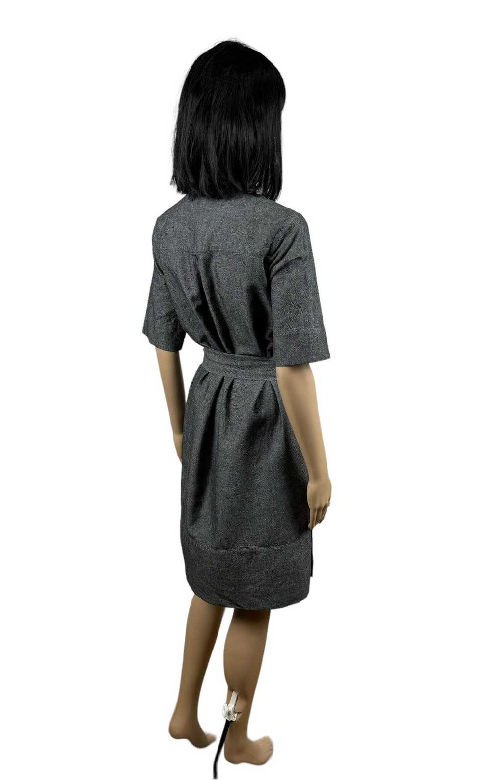 Designer Ivo Nikkolo Cotton-Linen Dress Belted si… - image 8