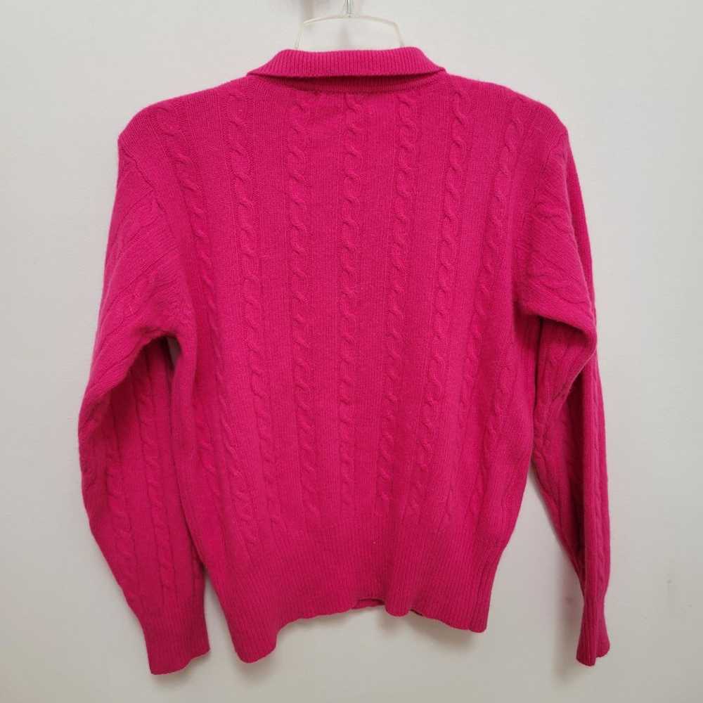 Liz Claiborne sweater Lambswool pink - image 11