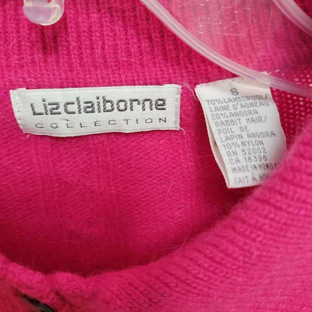 Liz Claiborne sweater Lambswool pink - image 4