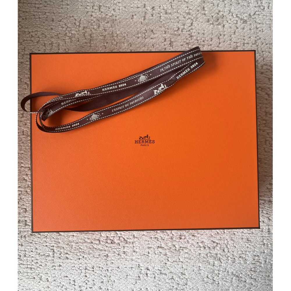 Hermès Oran cloth sandal - image 6