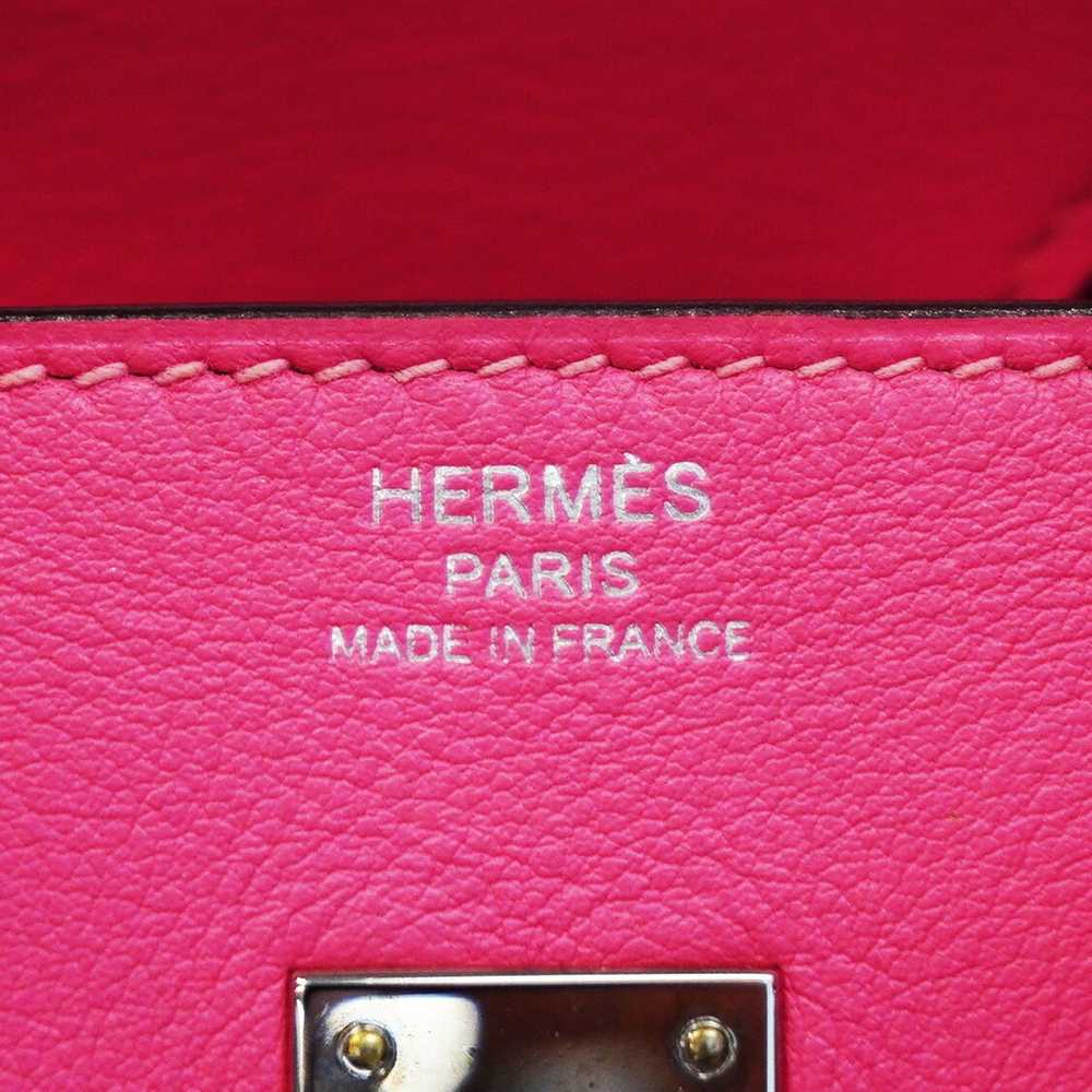 Hermes Hermes handbag Birkin 25 A stamp Swift Ros… - image 5