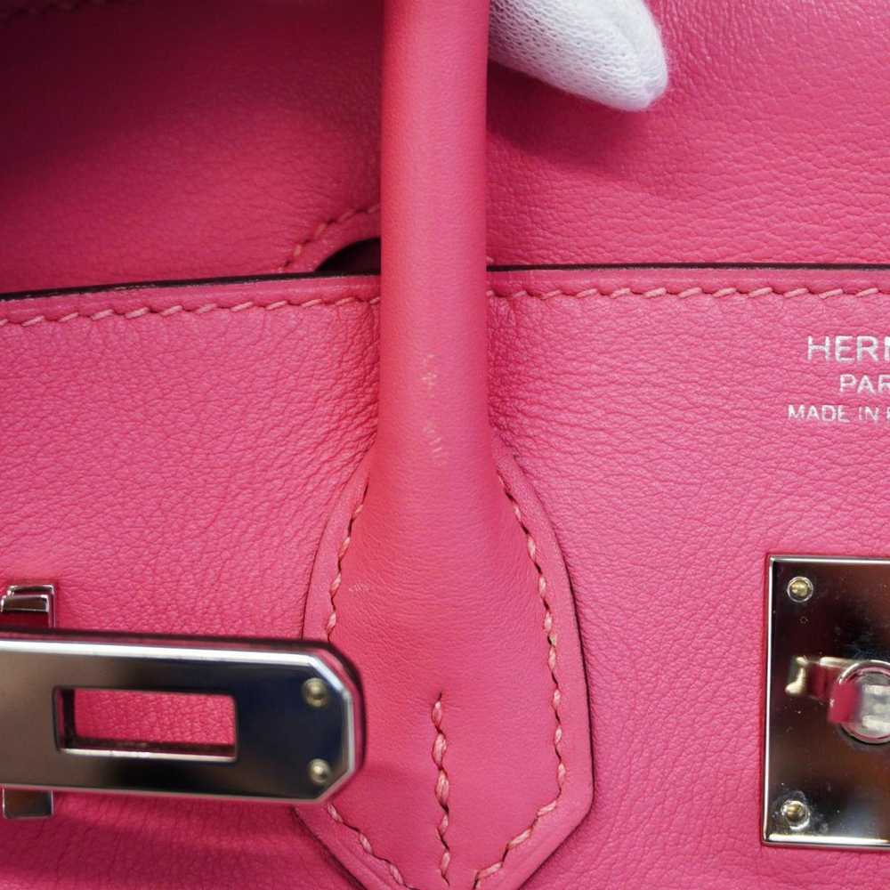 Hermes Hermes handbag Birkin 25 A stamp Swift Ros… - image 9