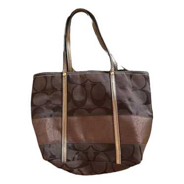 Coach 2024 Taxi Zip Tote Brown Mint