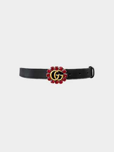 Gucci 2017 Black Marmont Leather Belt