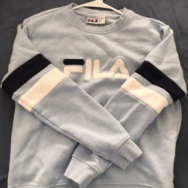 Light blue FILA crewneck sweatshirt