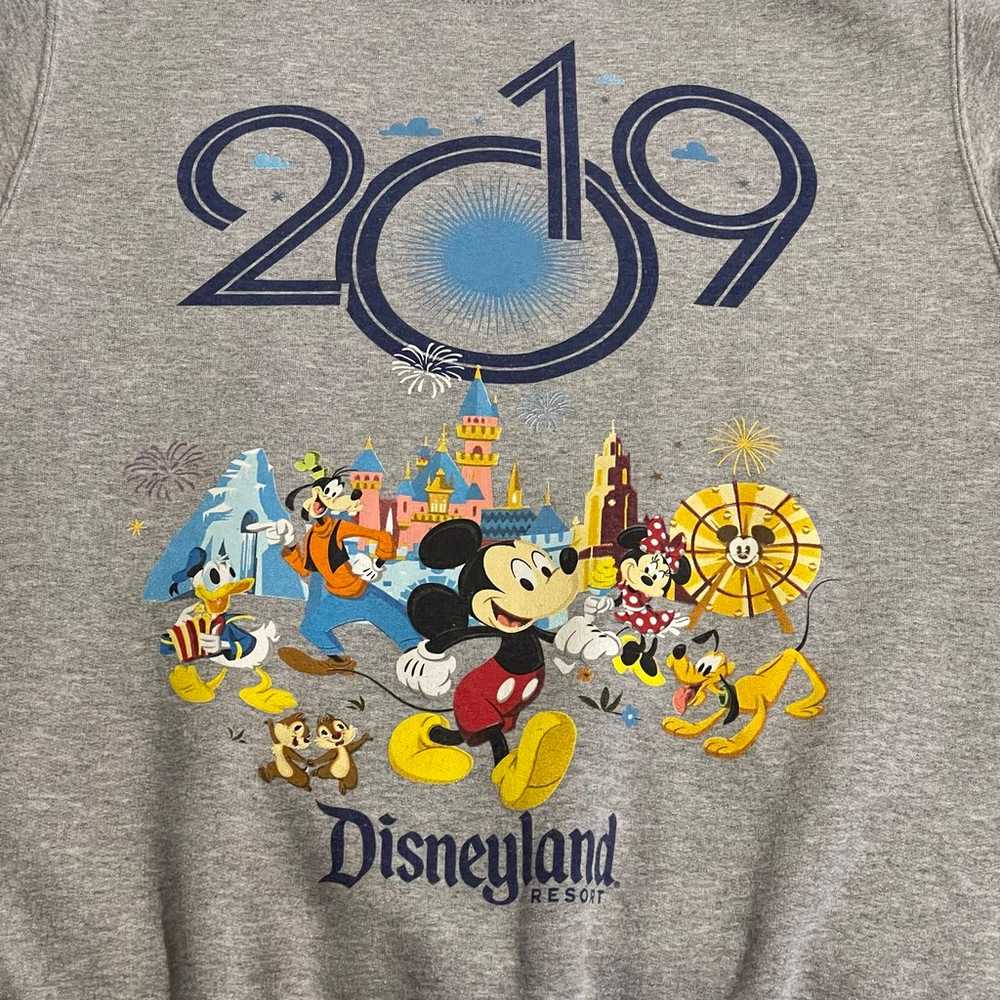 Disney Parks Sweatshirt Women Small Gray Pullover… - image 4