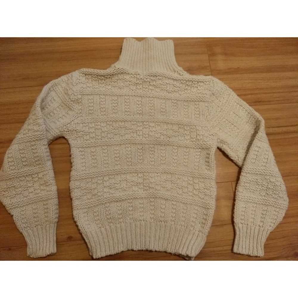 Galaxie Cable Knit Fisherman Sweater Womens S Cre… - image 2