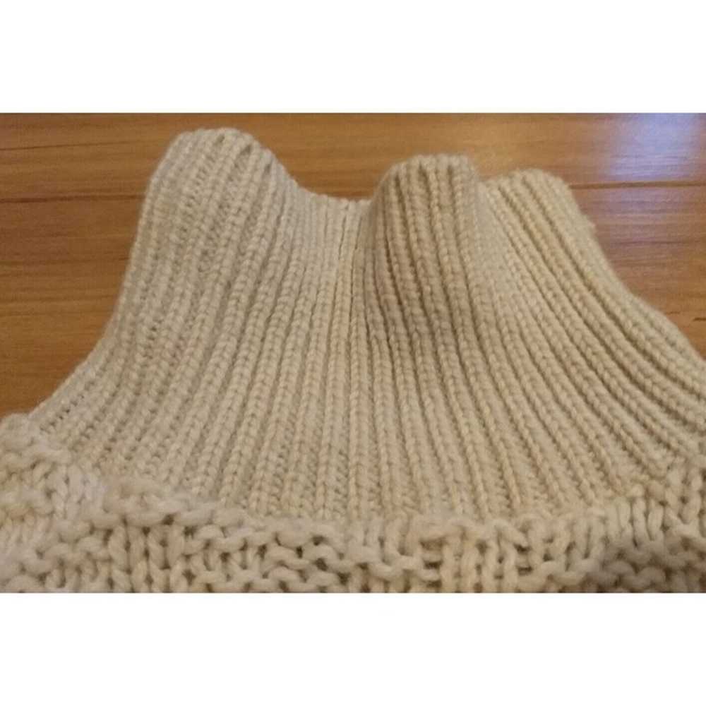 Galaxie Cable Knit Fisherman Sweater Womens S Cre… - image 4