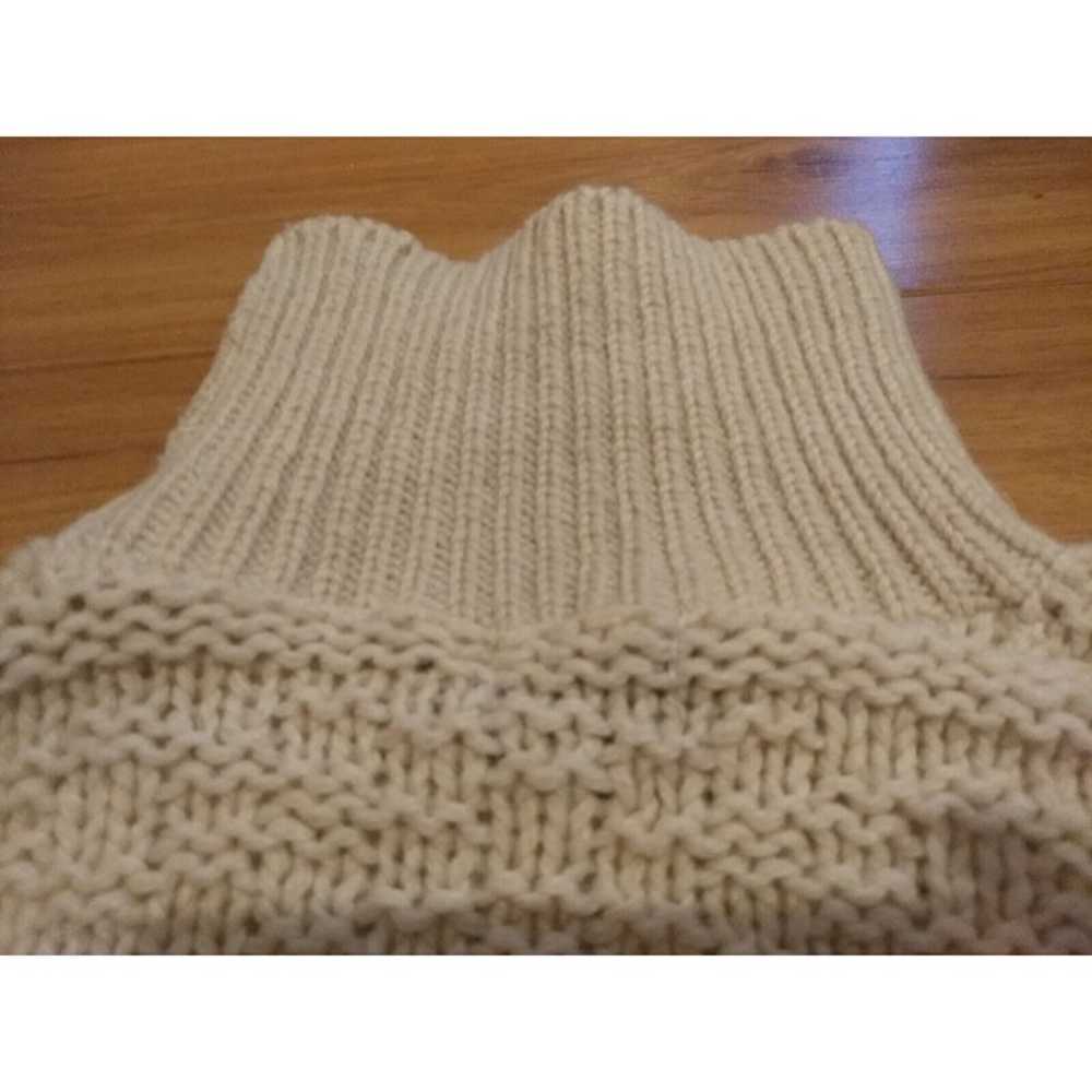 Galaxie Cable Knit Fisherman Sweater Womens S Cre… - image 8