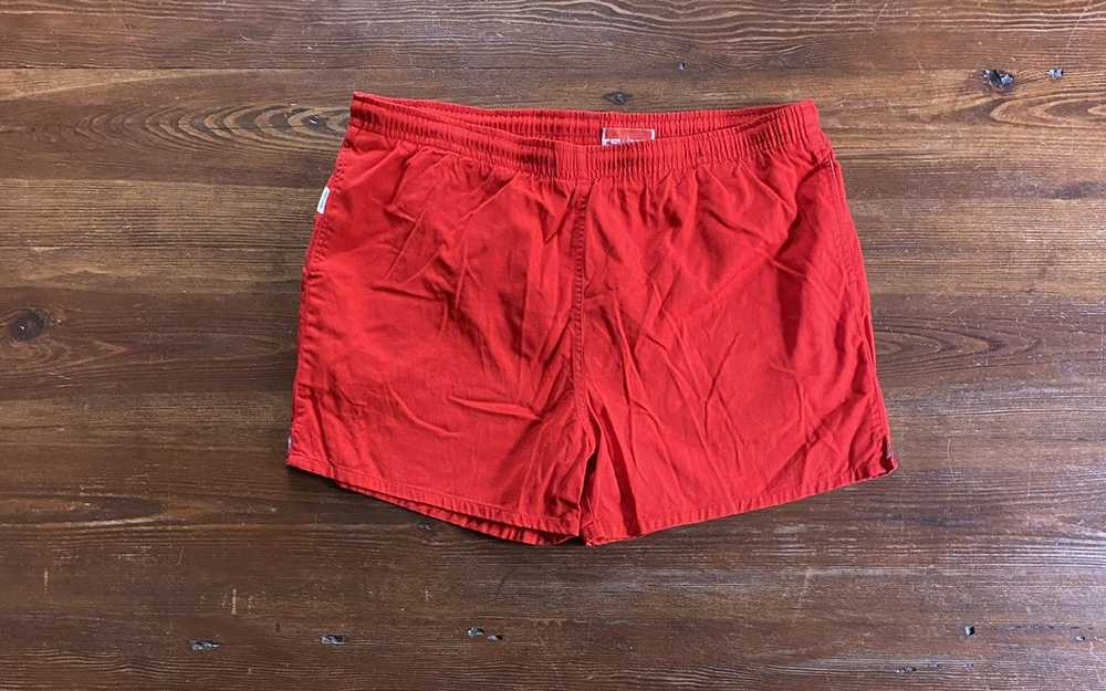 Vintage Vintage 70’s Campus Red Swim Trunks - image 1