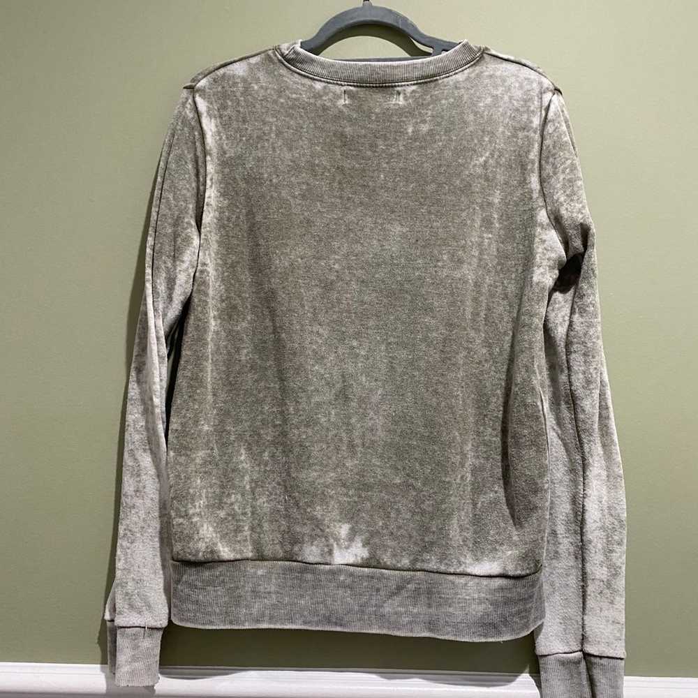 vintage havana olive green and grey wash sweater … - image 3