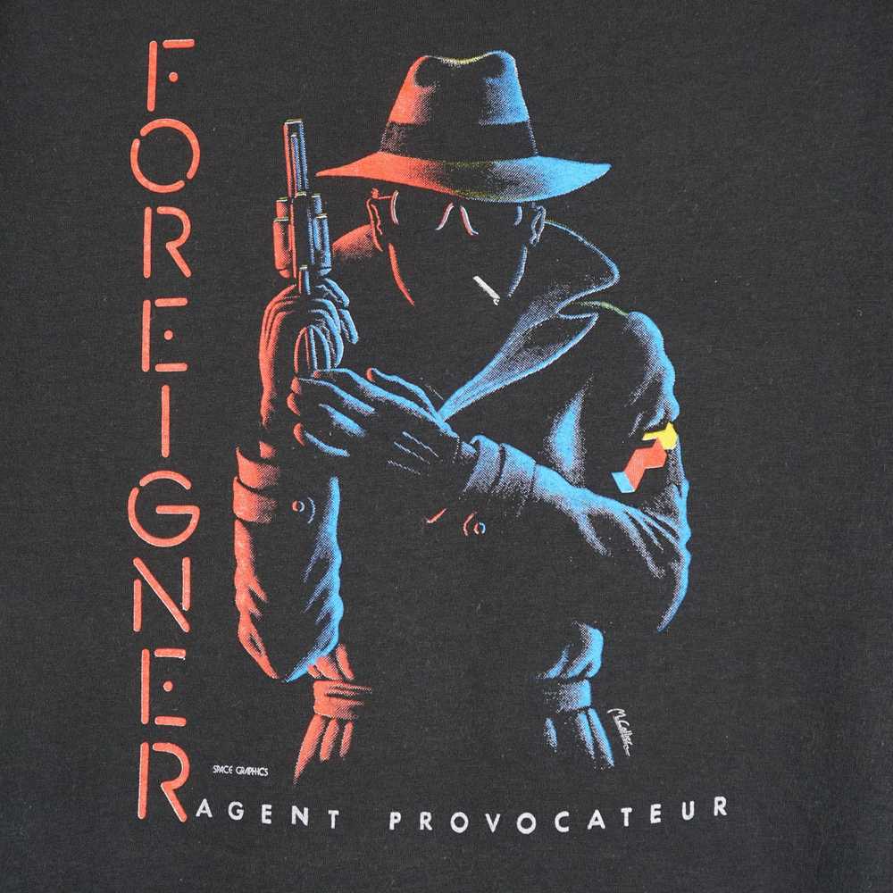 Band Tees × Vintage 1984 Foreigner t-shirt Agent … - image 2