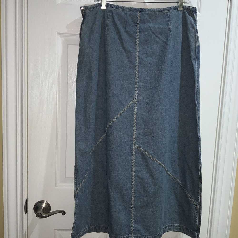 Jill.J J. Jill Out of the Blue denim skirt Sz 16 … - image 6