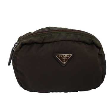 Prada PRADA Pouch Nylon Khaki Auth 77777 - image 1