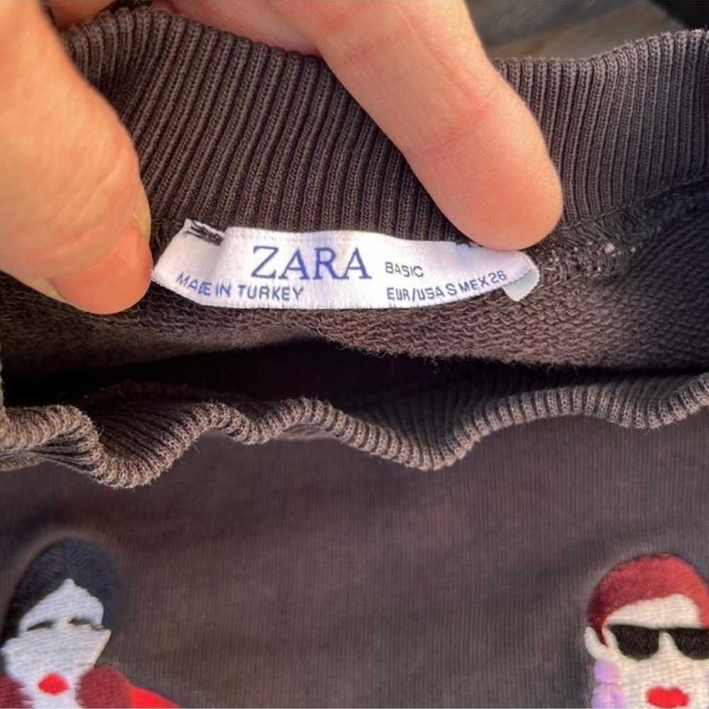 Zara vintage embroidered Fashion Ladies sweatshir… - image 4