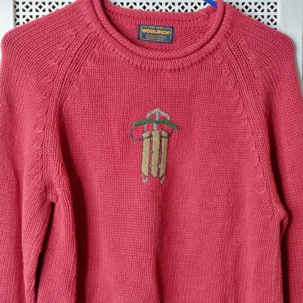 Vintage Woolrich Women Small Lambswool Blend Knit… - image 2