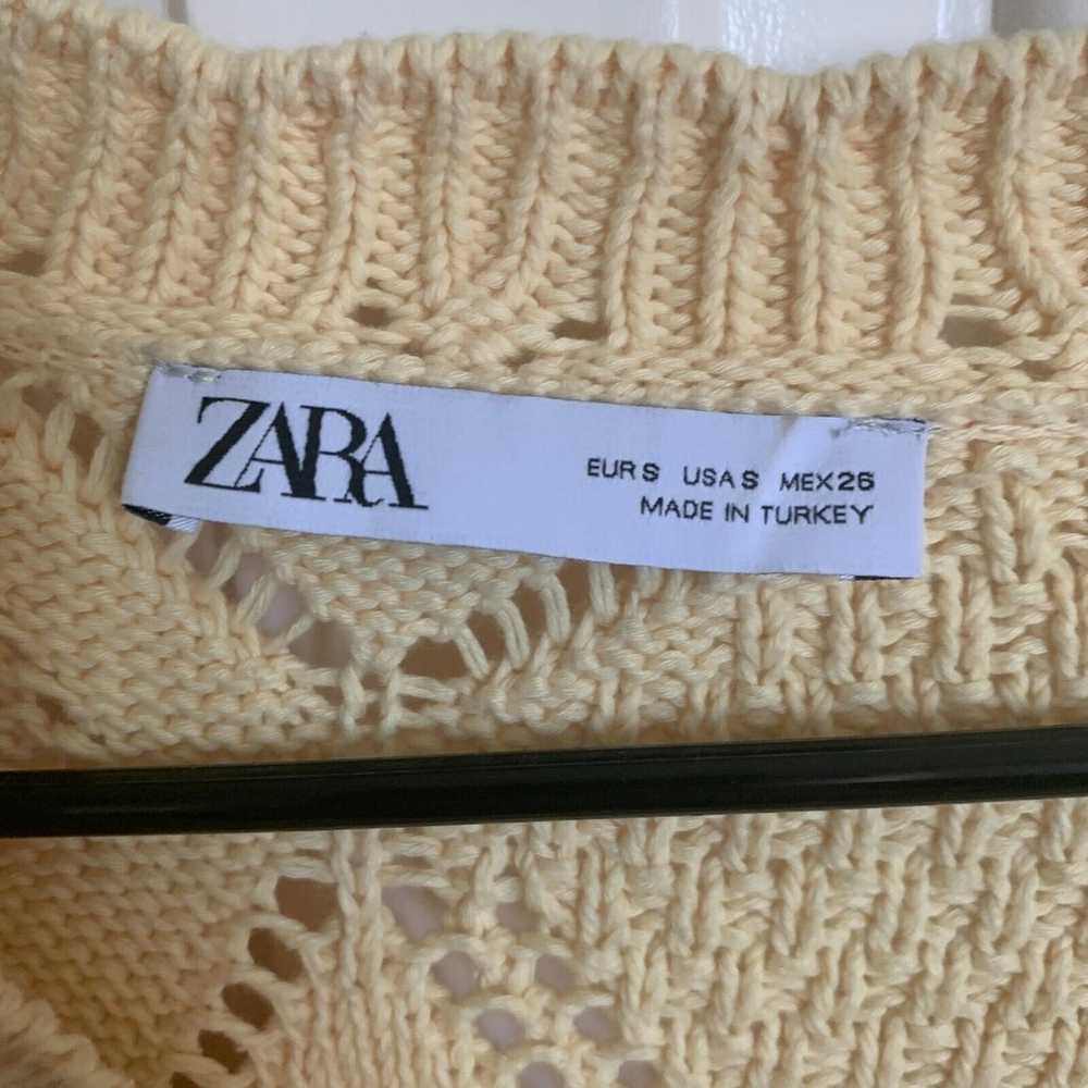 ZARA Women Floral Sweater Knit Cardigan 3991/012,… - image 3