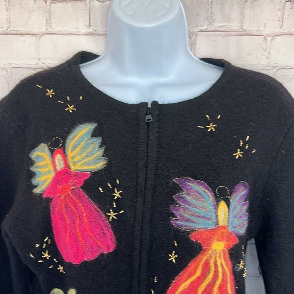 Vintage Talbots Petites wool Angels Sweater size … - image 2