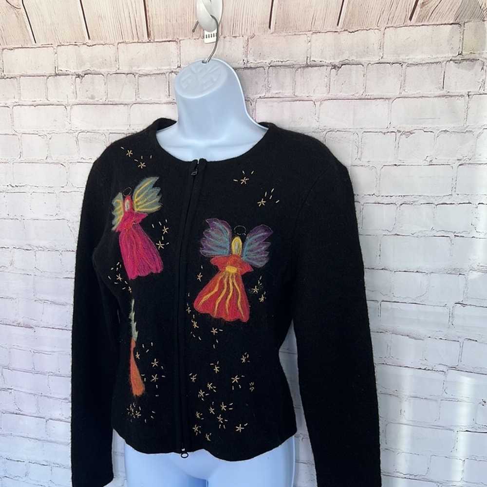 Vintage Talbots Petites wool Angels Sweater size … - image 3