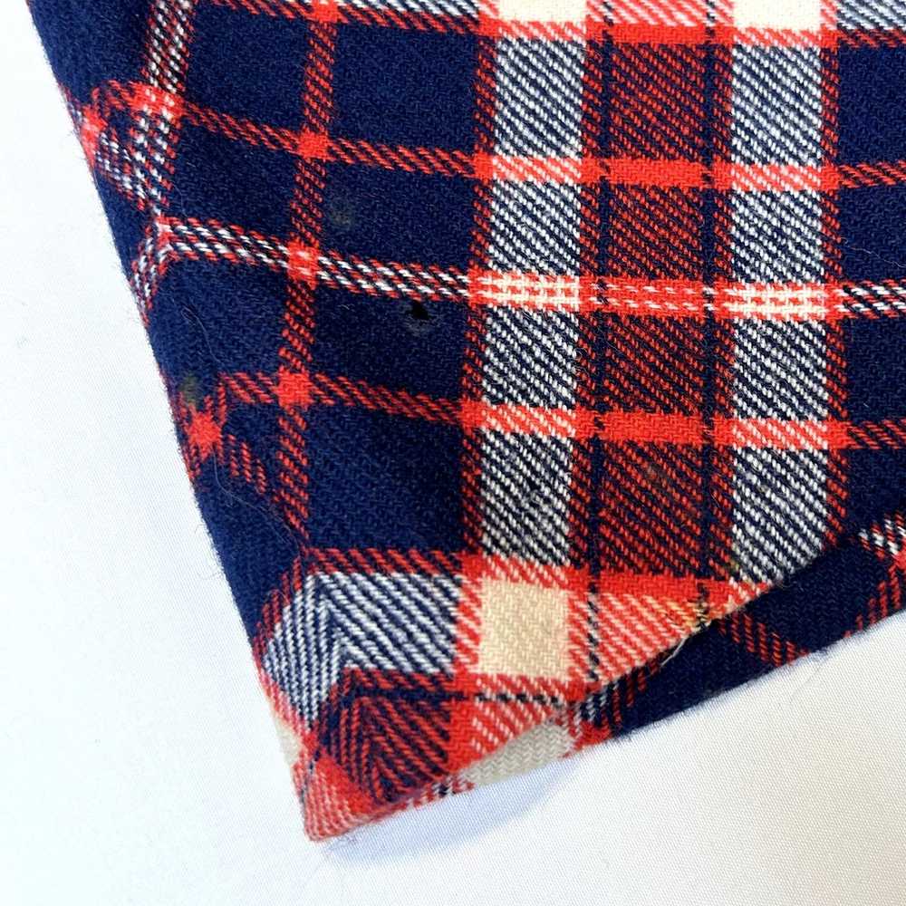 Handmade Vintage 80s Plaid Wool Blend hand-sewn M… - image 3