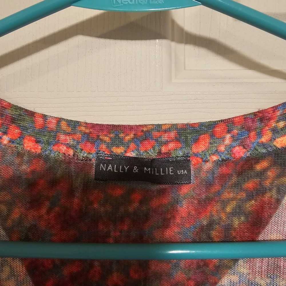 Nally & Milly USA Vintage Bohemian Printed Button… - image 2