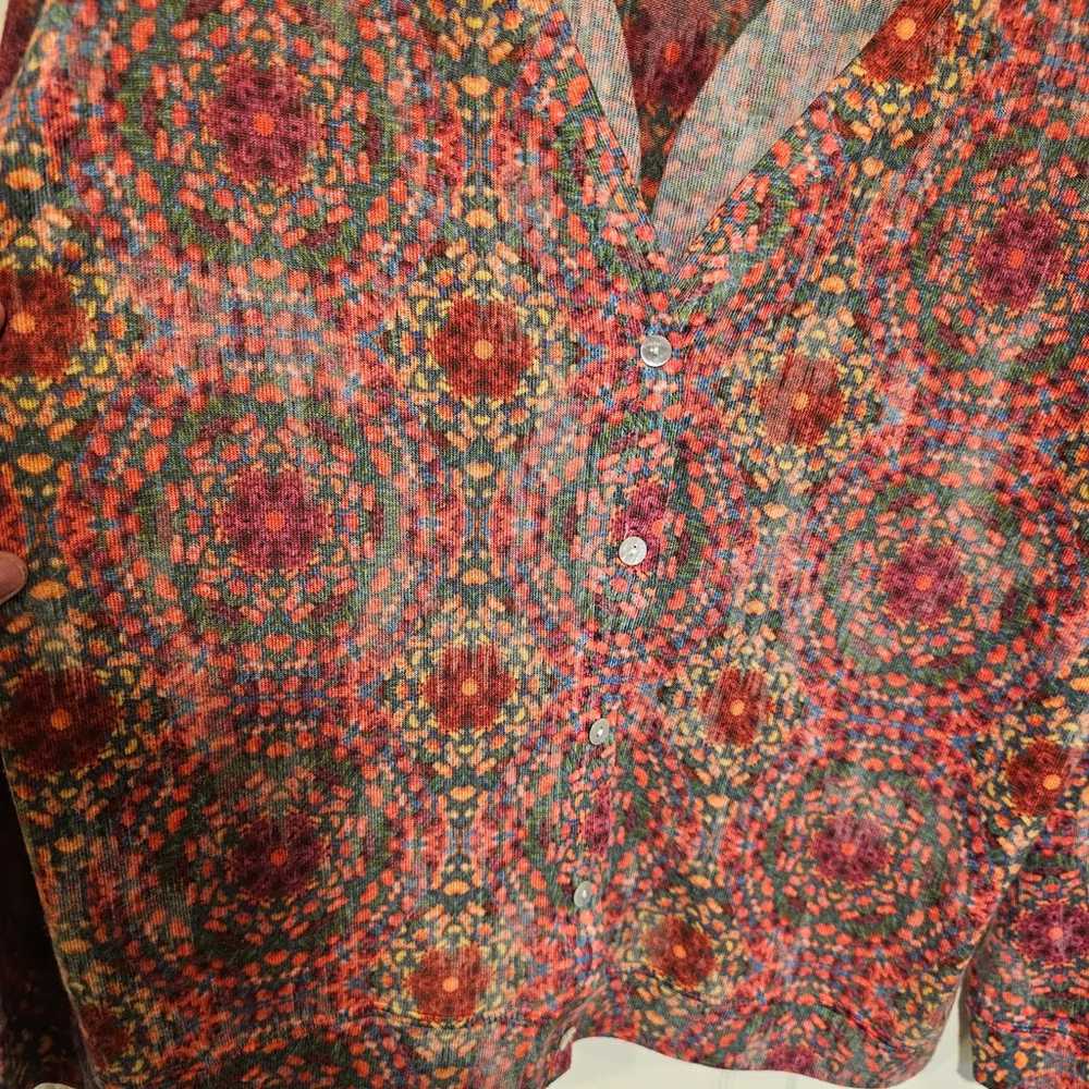 Nally & Milly USA Vintage Bohemian Printed Button… - image 4