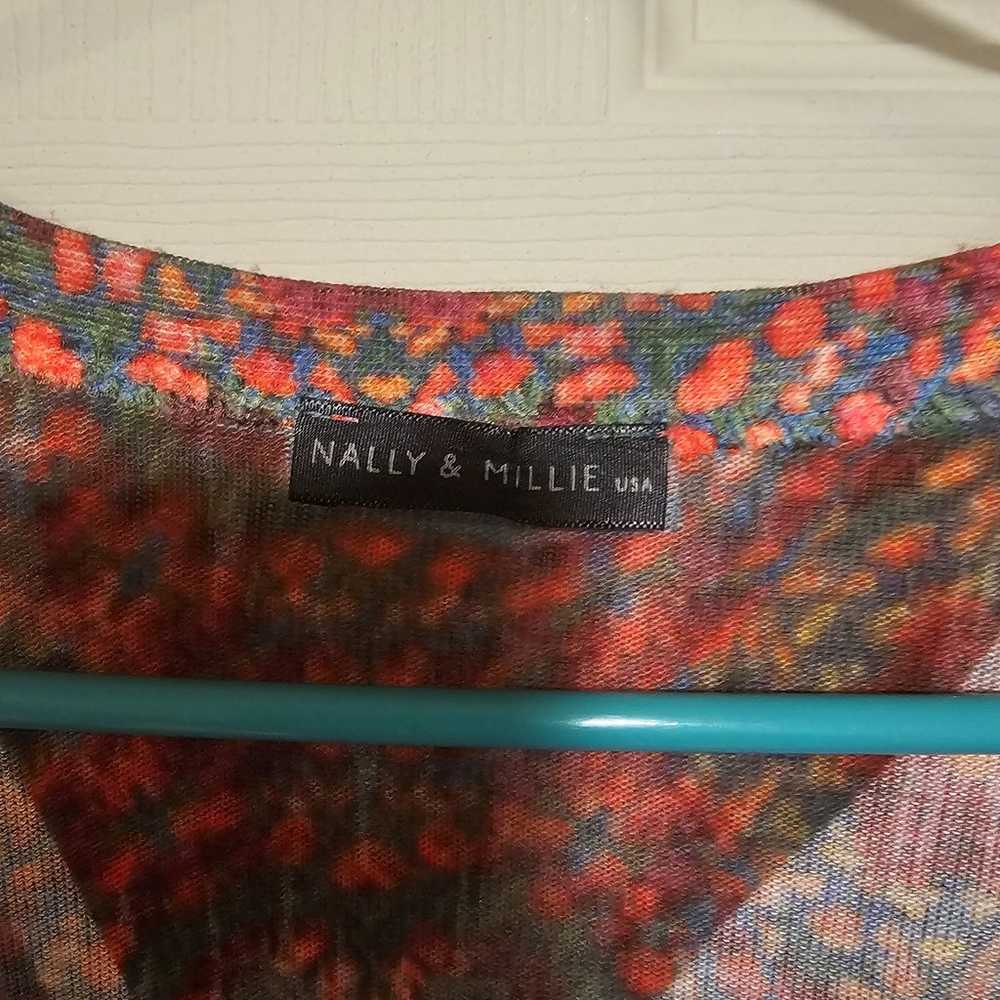 Nally & Milly USA Vintage Bohemian Printed Button… - image 5