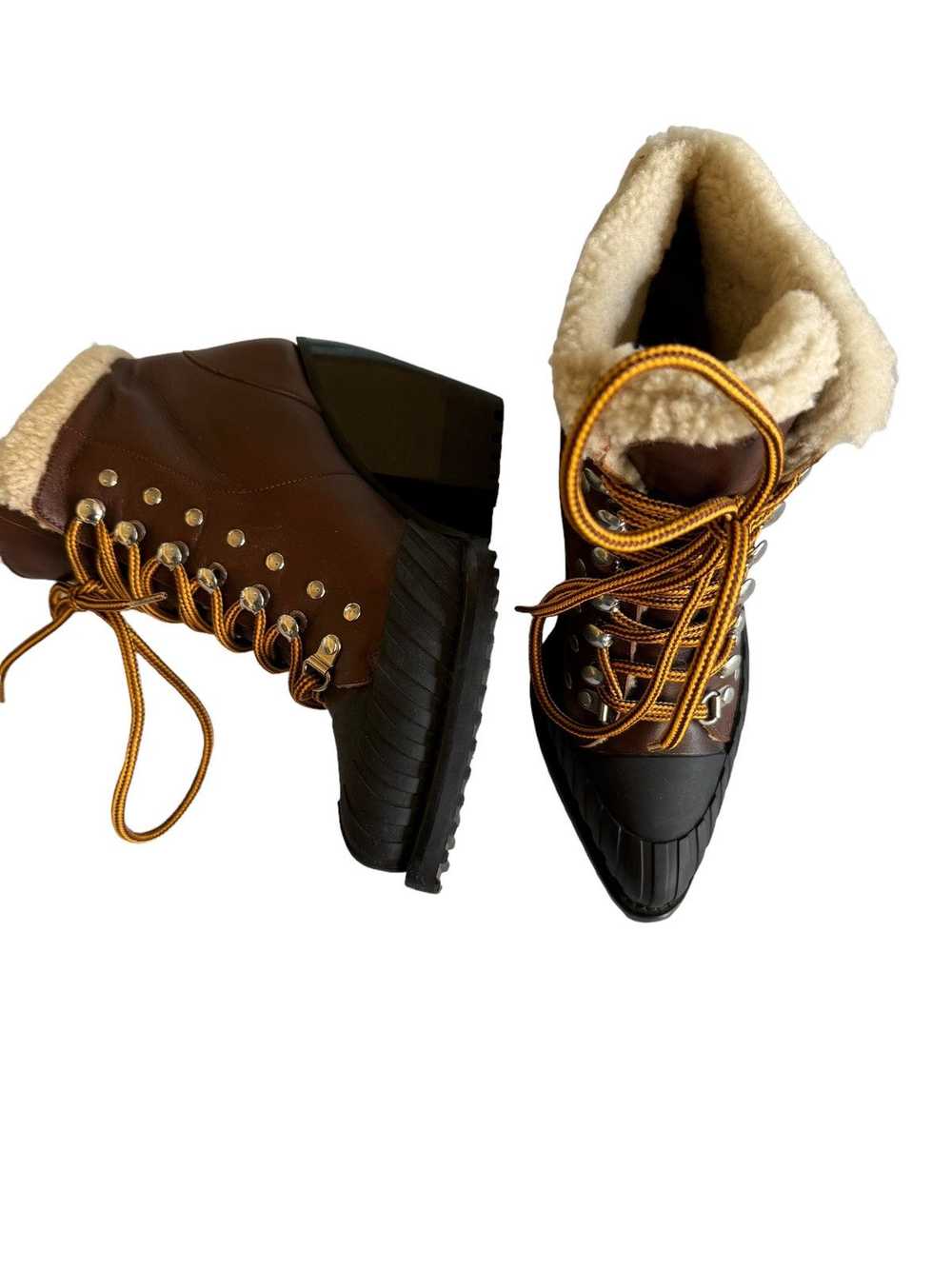 Chloe Chloe Sherpa Ankle Boots - image 3