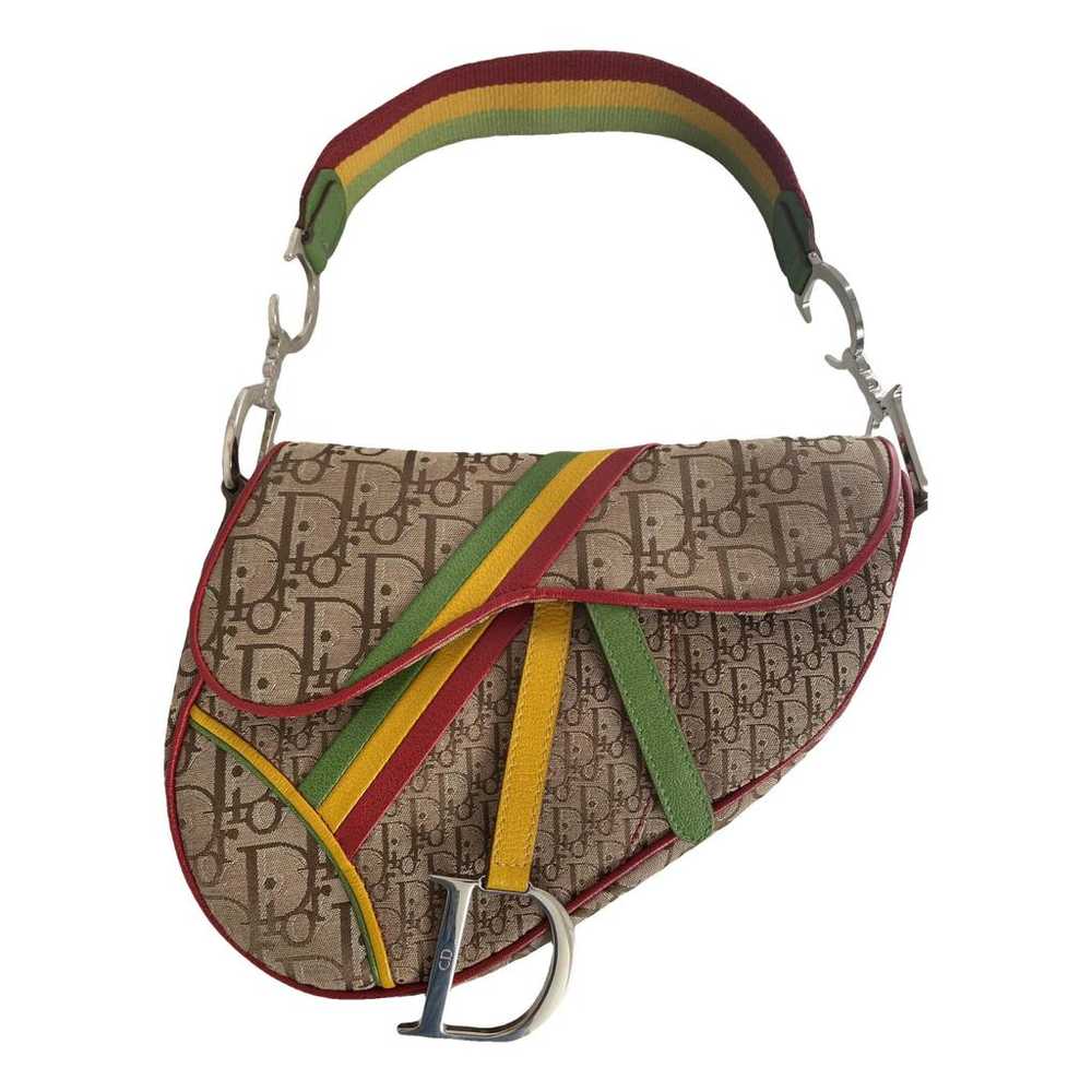 Dior Saddle Vintage cloth handbag - image 1