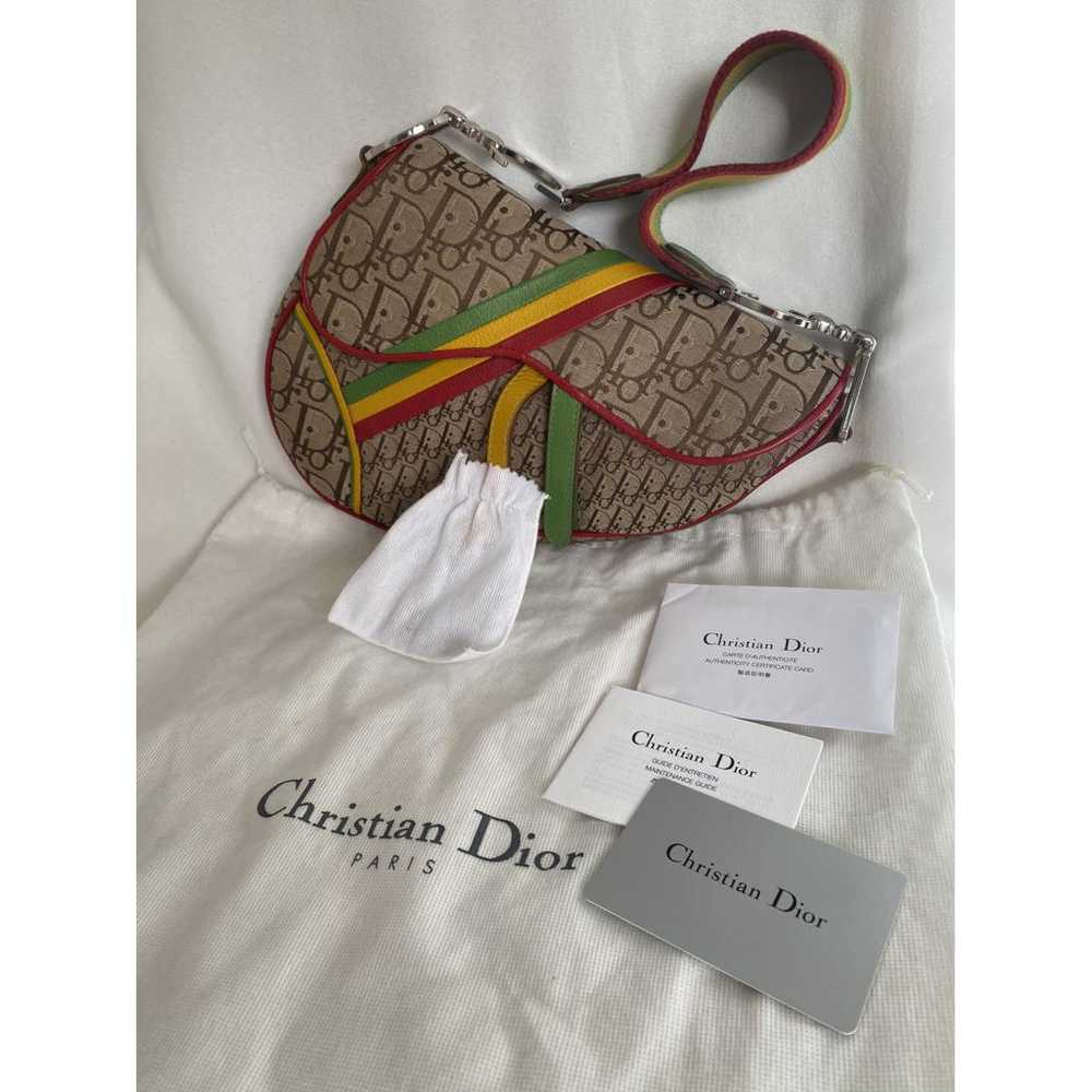 Dior Saddle Vintage cloth handbag - image 3