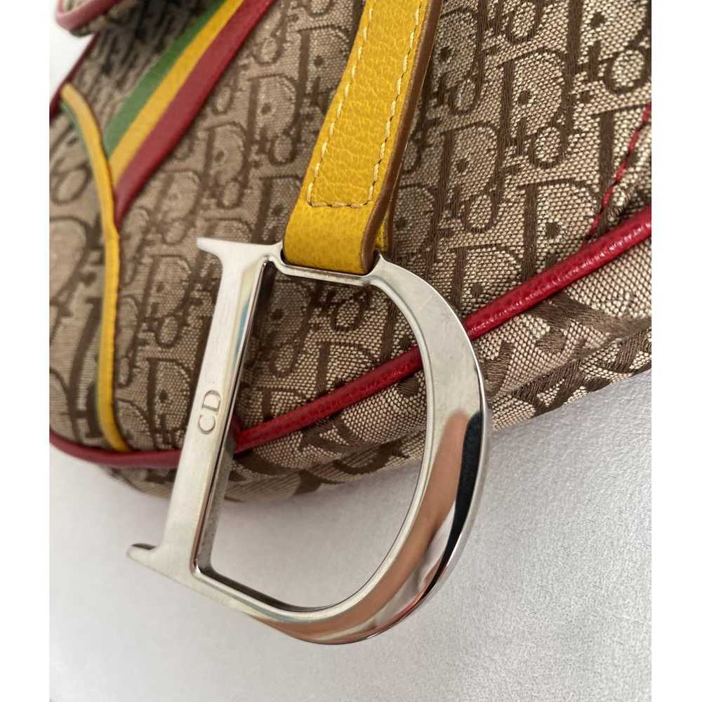 Dior Saddle Vintage cloth handbag - image 8