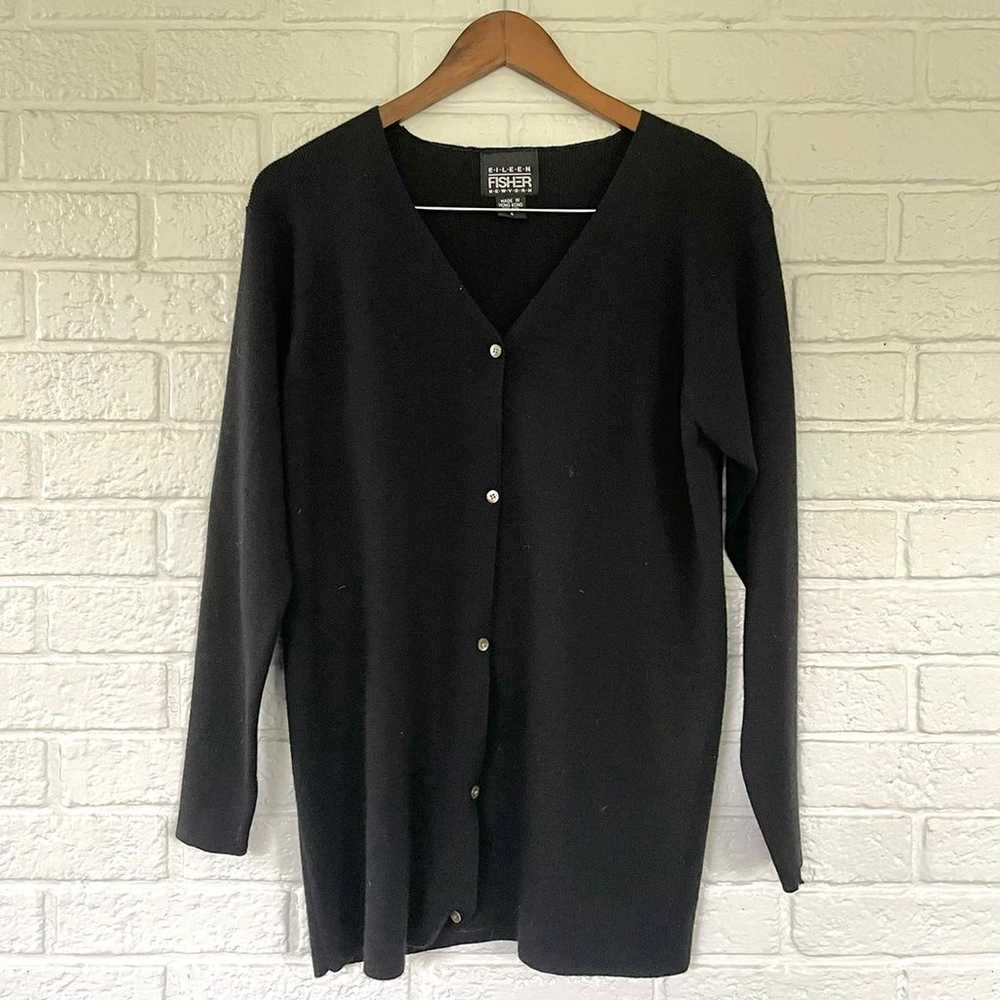 Eileen Fisher New York VTG wool cardigan - image 1