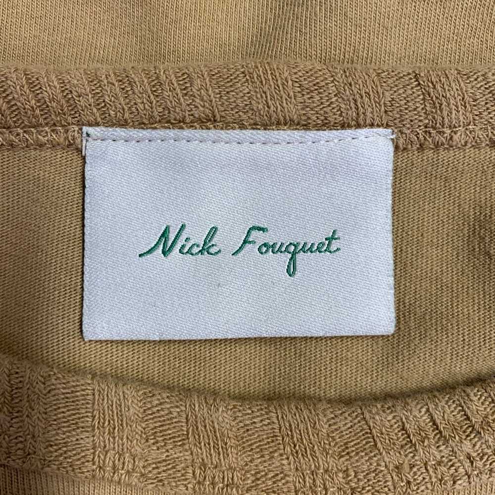 Nick Fouquet Khaki Matchstick Embroidery Cotton S… - image 8