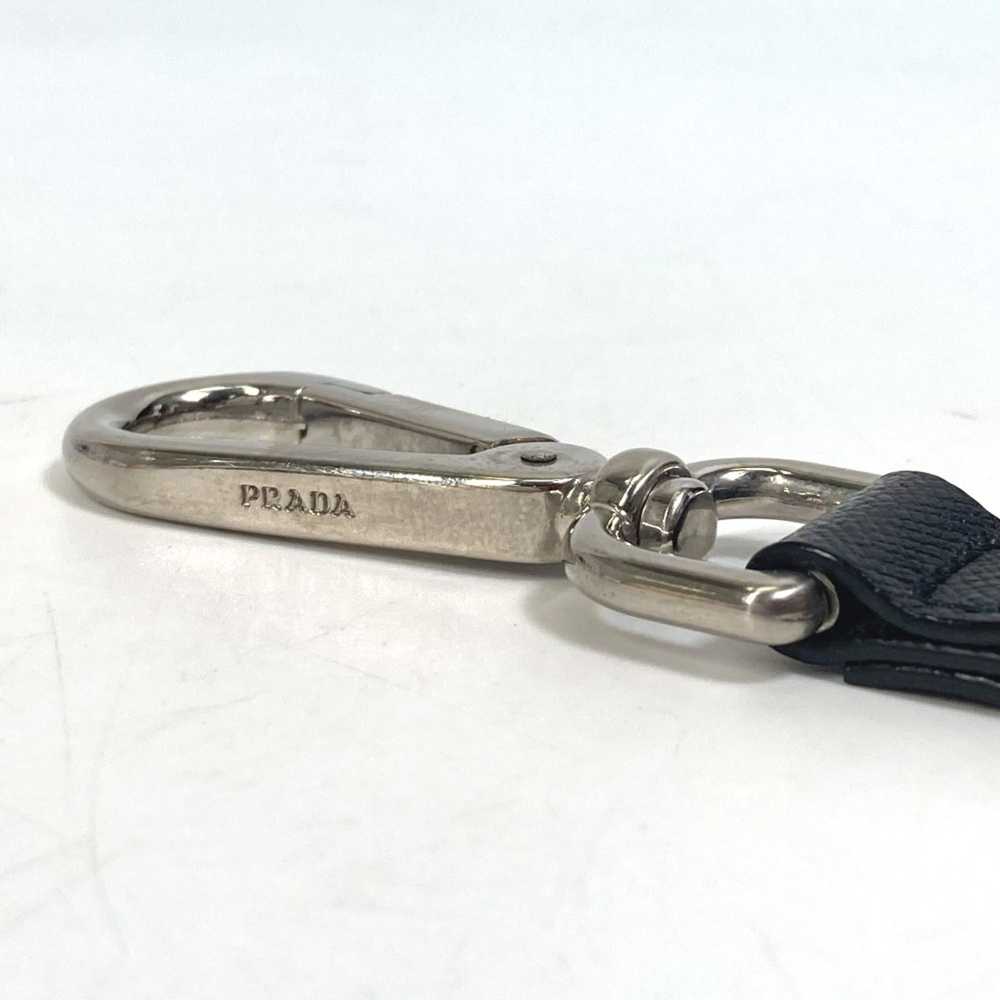 Prada PRADA Saffiano Bag Bag Charm Key Holder Bla… - image 11