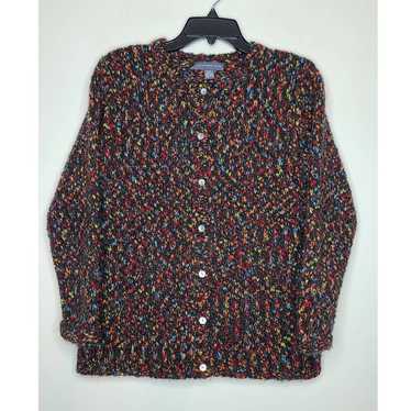 Northern Isles mohair rainbow fleck cardigan swea… - image 1