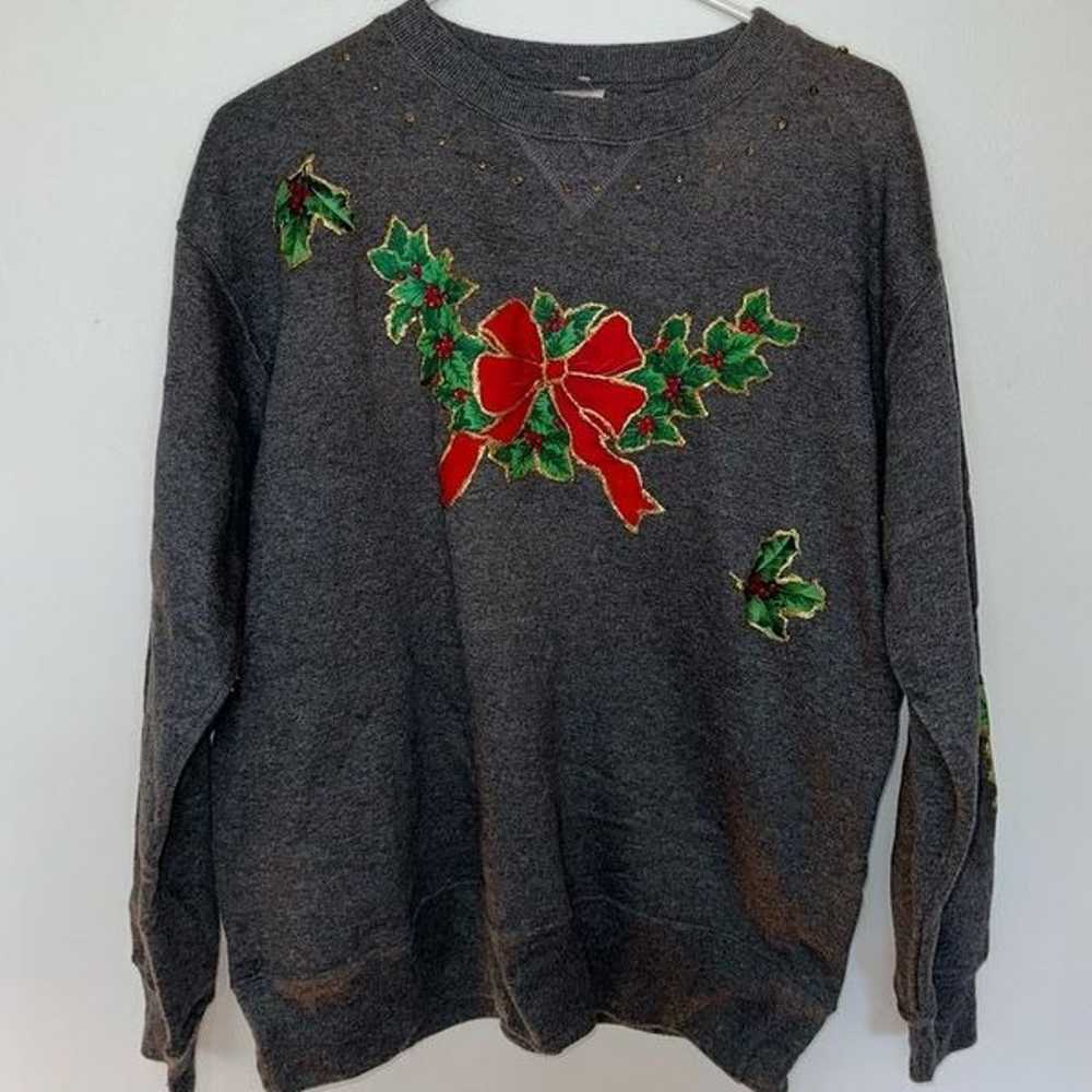 Vintage - Custom Holiday/Christmas Crewneck Sweat… - image 10