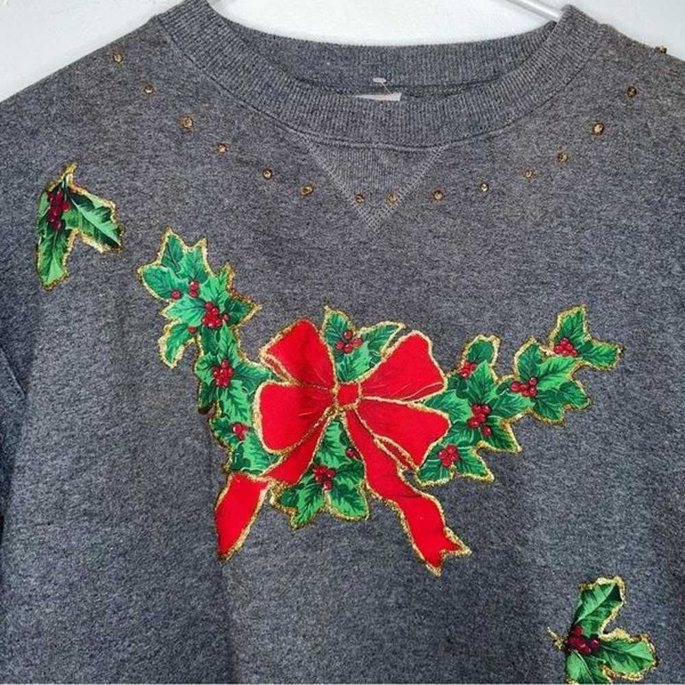 Vintage - Custom Holiday/Christmas Crewneck Sweat… - image 2