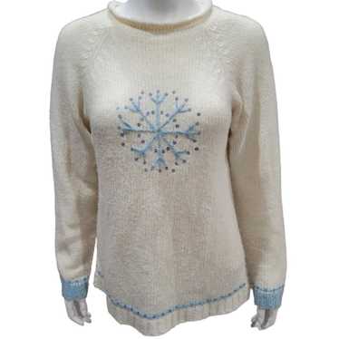 VINTAGE Y2K Quacker Factory womens icy sequin sno… - image 1