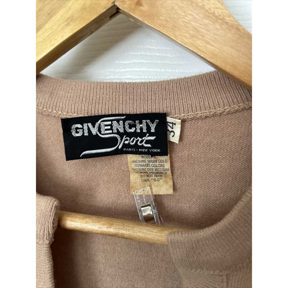 VTG Givenchy Sport Camel Brown 80s Acrylic Drawst… - image 4