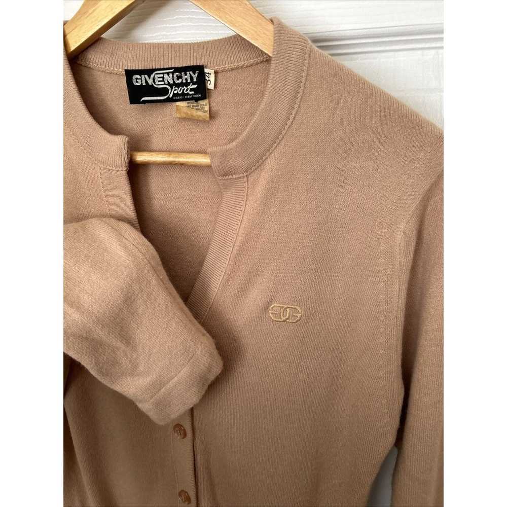 VTG Givenchy Sport Camel Brown 80s Acrylic Drawst… - image 5