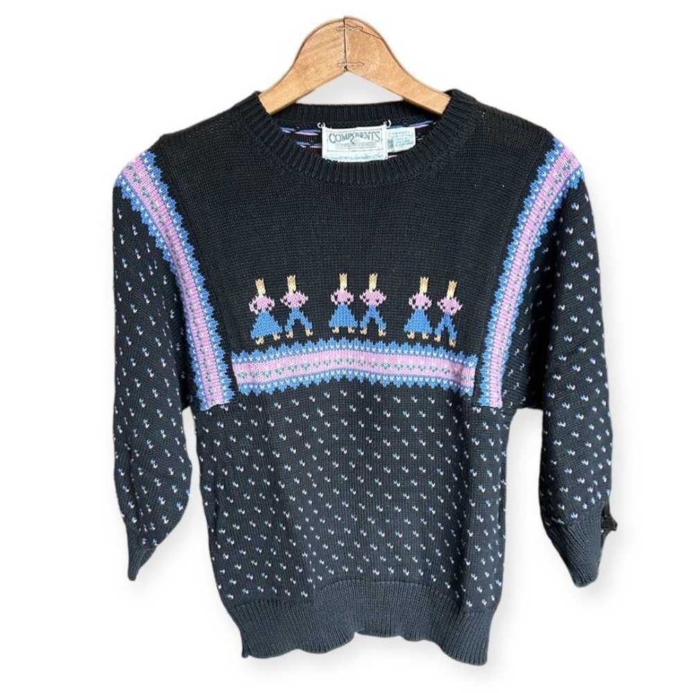 Vintage 80s Components Susan Bristol Sweater Size… - image 1